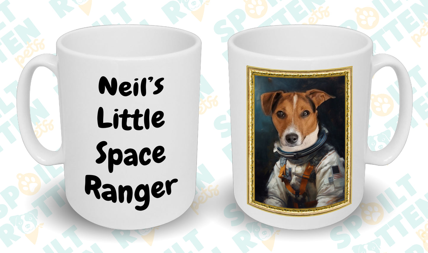 Astronaut Custom Pet Portrait Mug - Add Your Own Photo