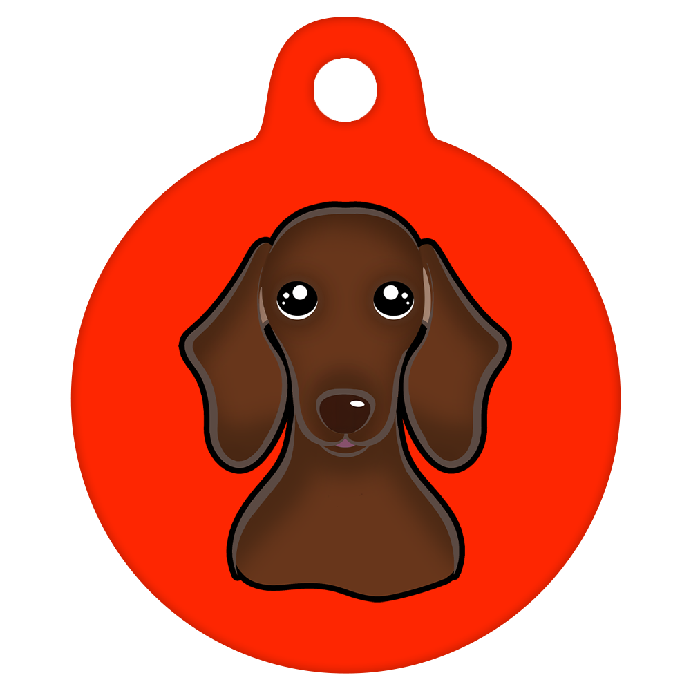 19mm Diameter Tiny Size - Dachshund Dog