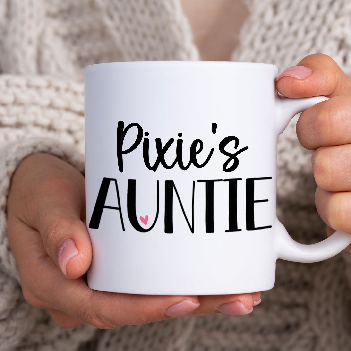 Small Pet Auntie Any Name & Custom Photo