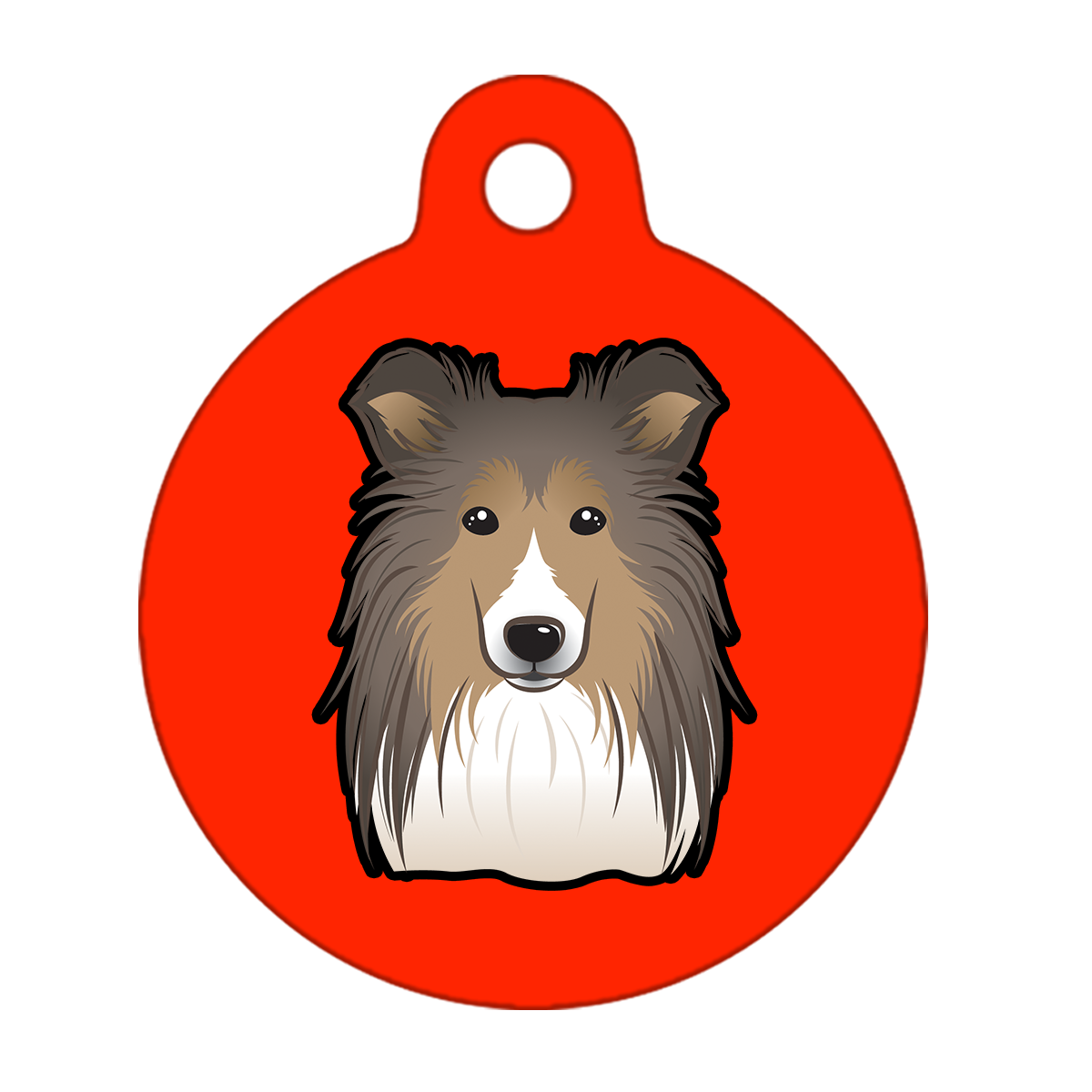 31mm Diameter Medium Size - Shetland Dog