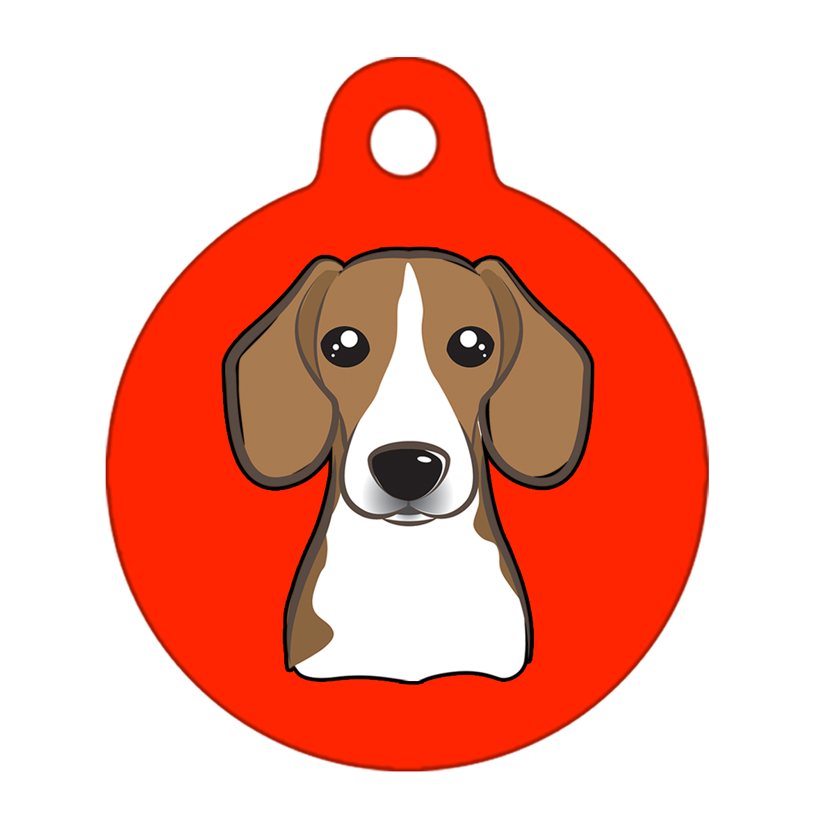 25mm Diameter Small Size - Beagle Dog