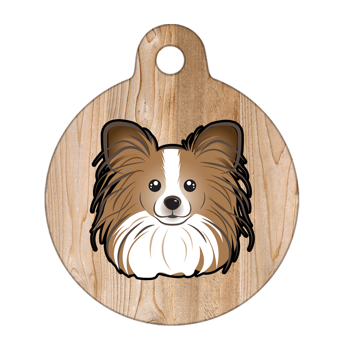 19mm Diameter Tiny Size - Papillon Dog