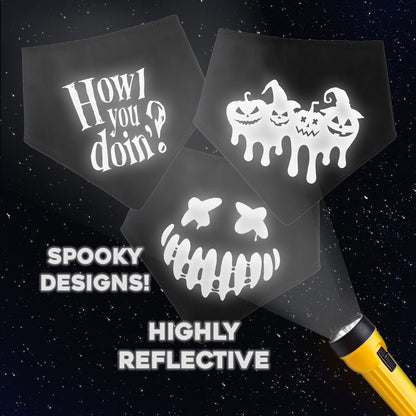 Creepy Smile Reflective Dog Bandana