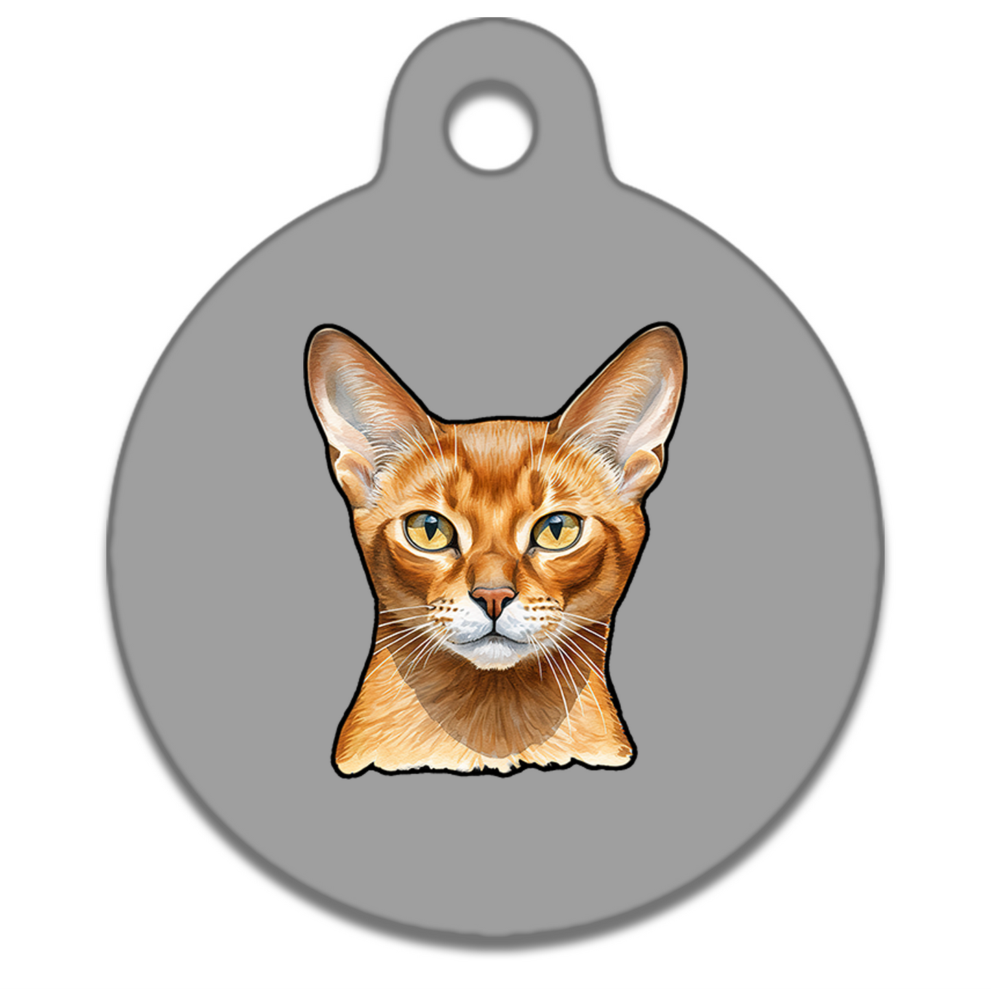 19mm Diameter Tiny Size - Abyssinian Cat