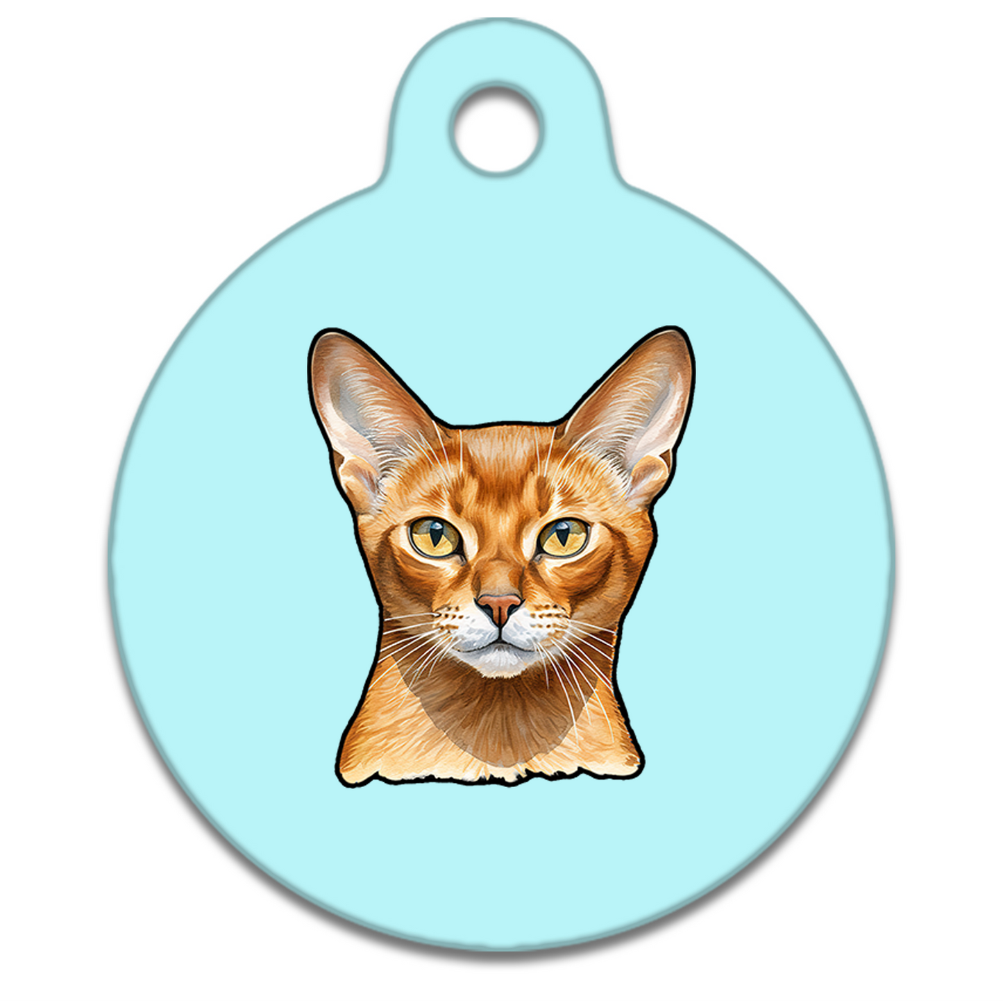 19mm Diameter Tiny Size - Abyssinian Cat