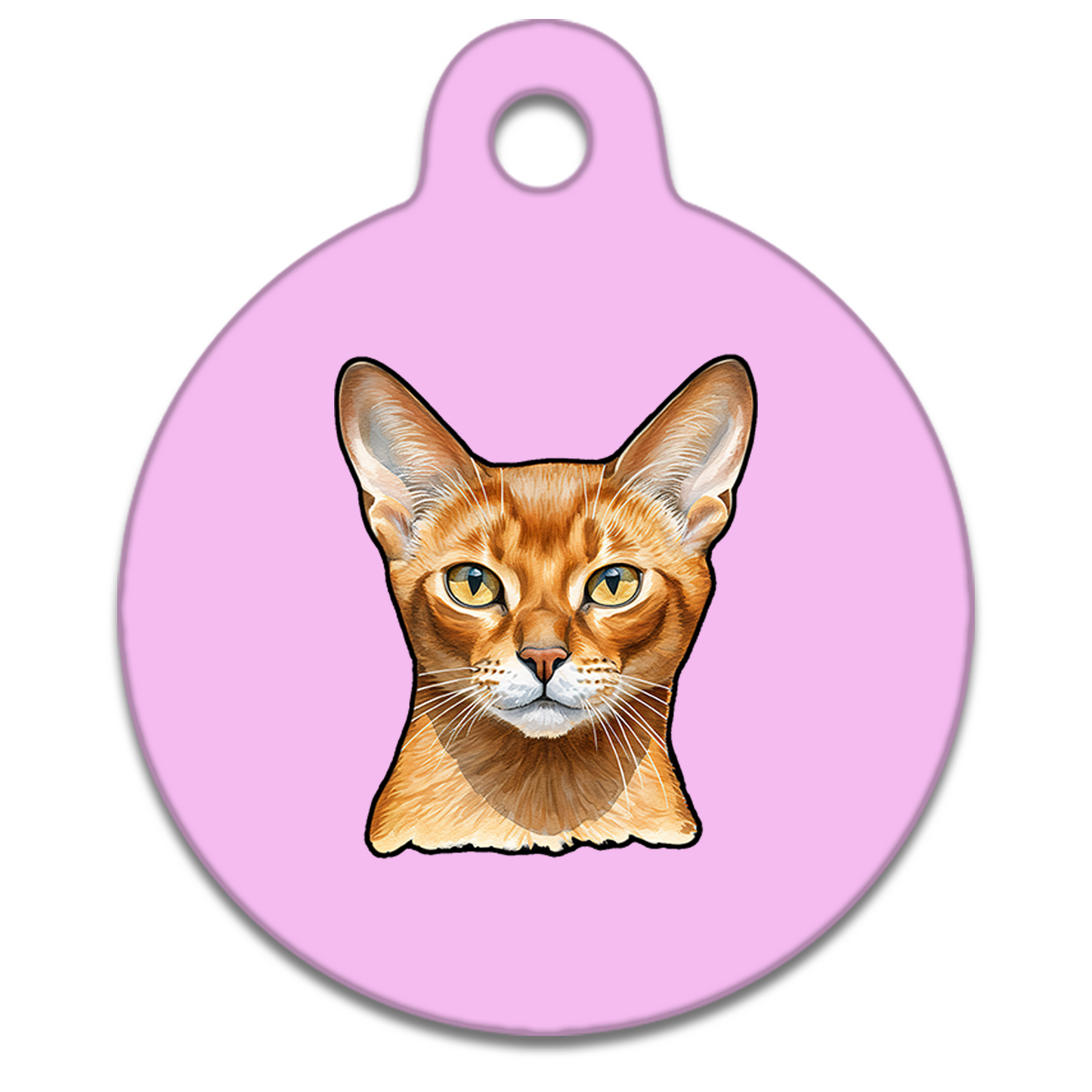 19mm Diameter Tiny Size - Abyssinian Cat