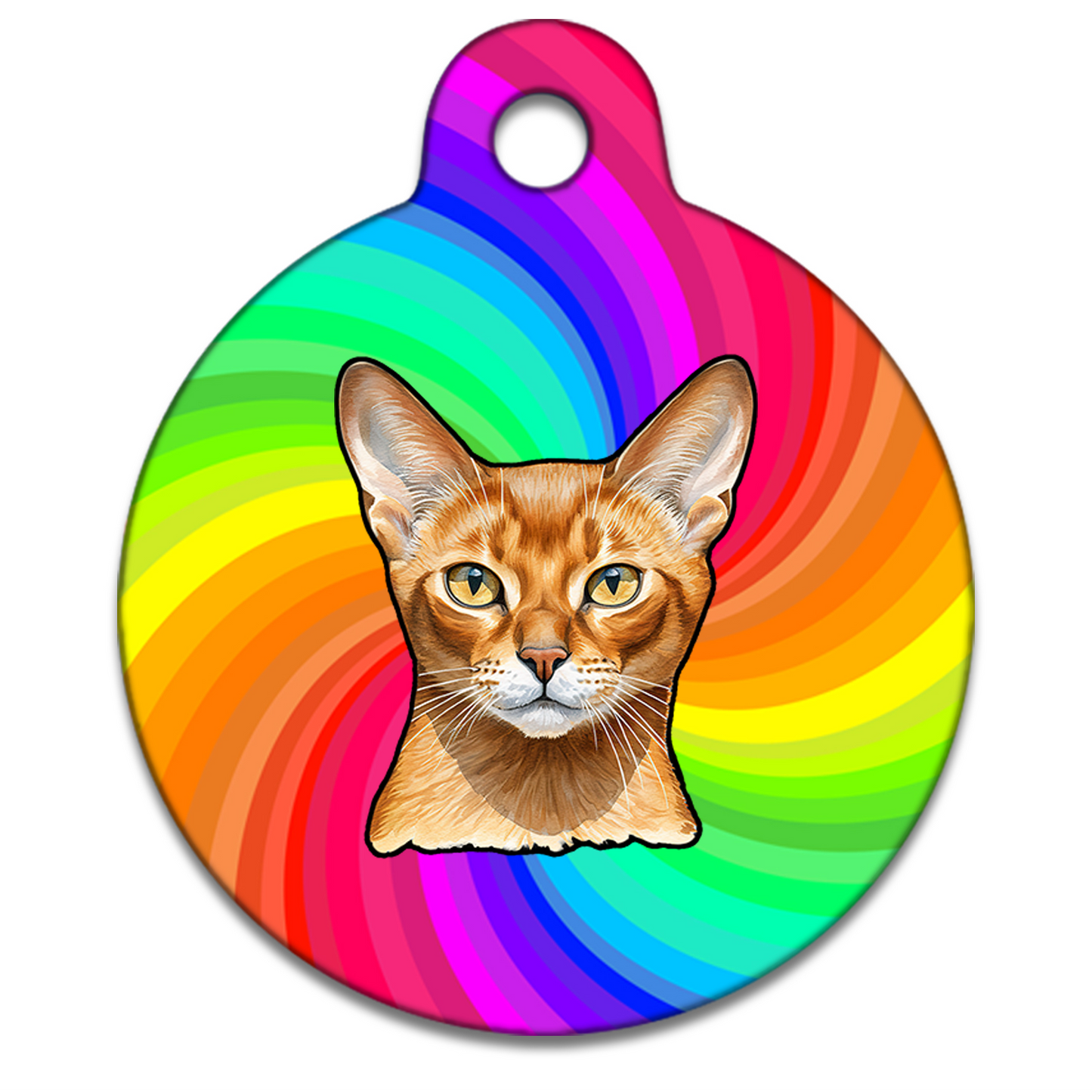 19mm Diameter Tiny Size - Abyssinian Cat