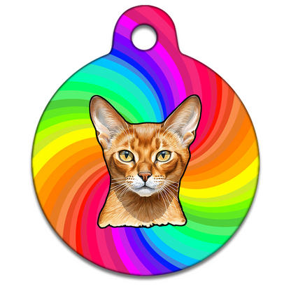 19mm Diameter Tiny Size - Abyssinian Cat