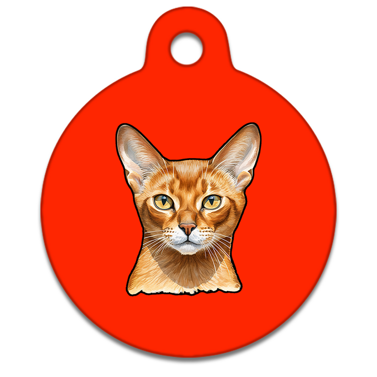 19mm Diameter Tiny Size - Abyssinian Cat