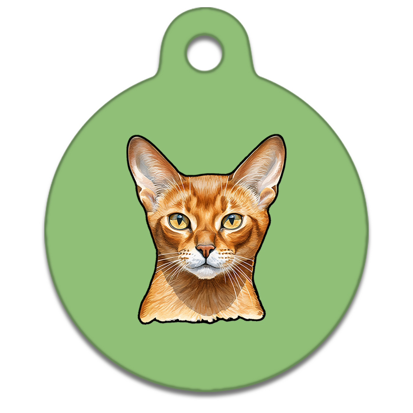 19mm Diameter Tiny Size - Abyssinian Cat