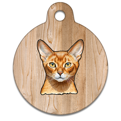 19mm Diameter Tiny Size - Abyssinian Cat