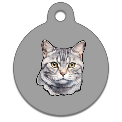 19mm Diameter Tiny Size - American Shorthair Cat