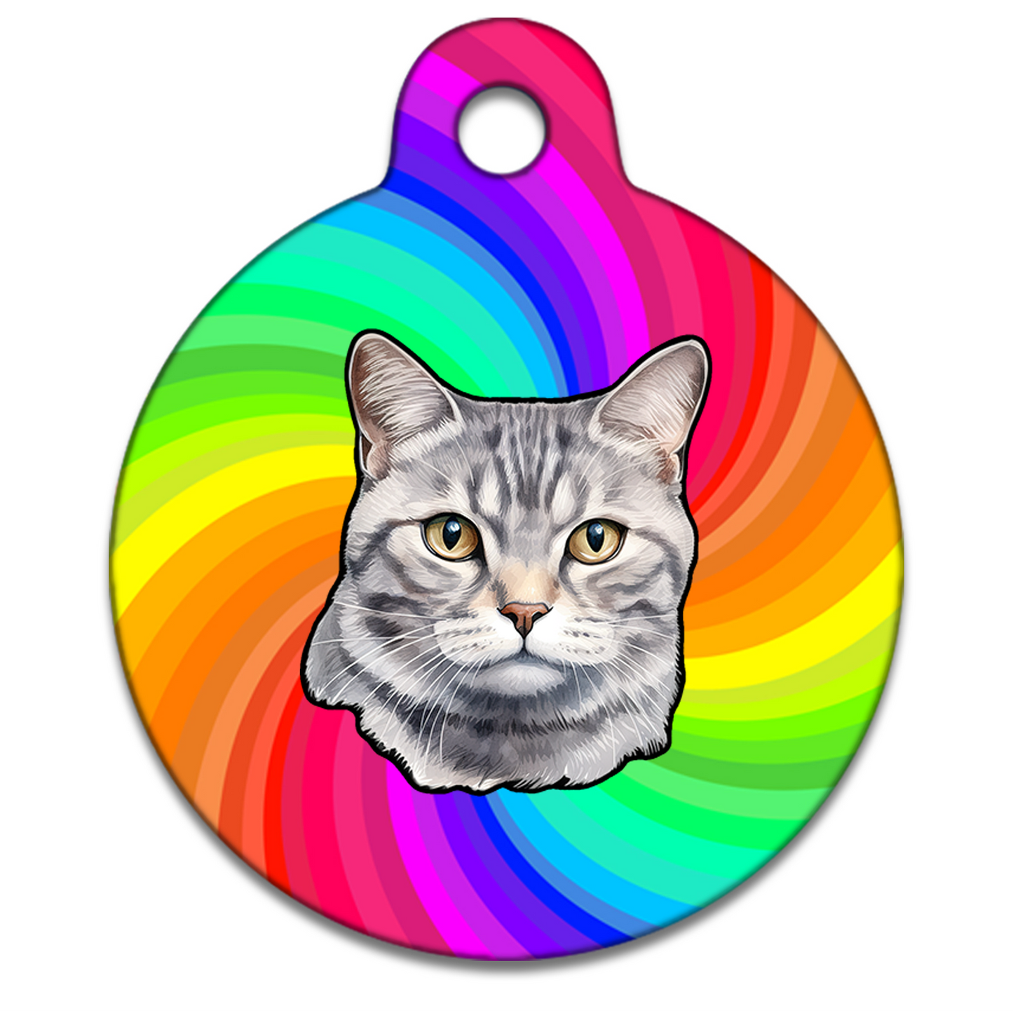 19mm Diameter Tiny Size - American Shorthair Cat