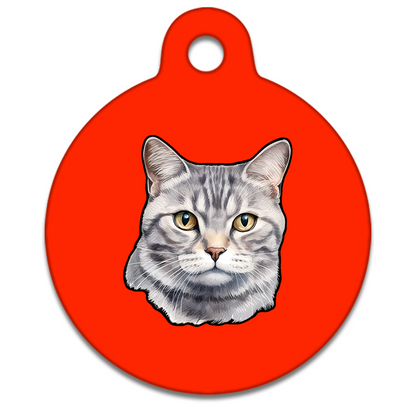 19mm Diameter Tiny Size - American Shorthair Cat