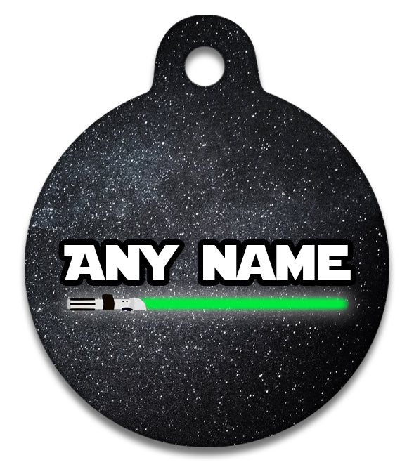 Star Paws Green - Pet ID Tag