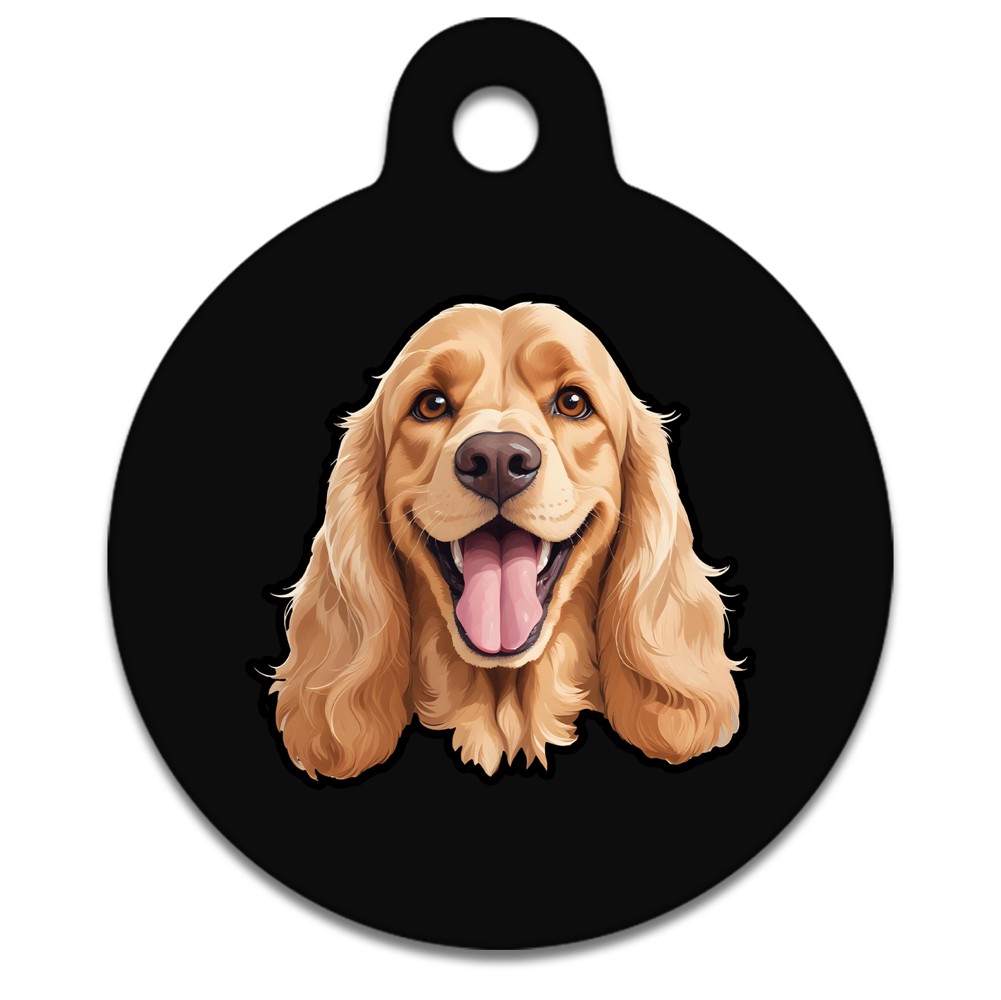 19mm Diameter Tiny Size - Spaniel Design