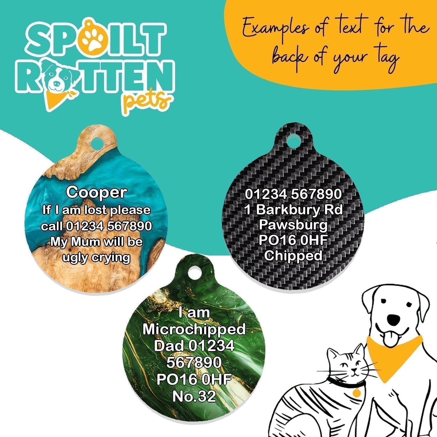 Leather - Pet ID Tag