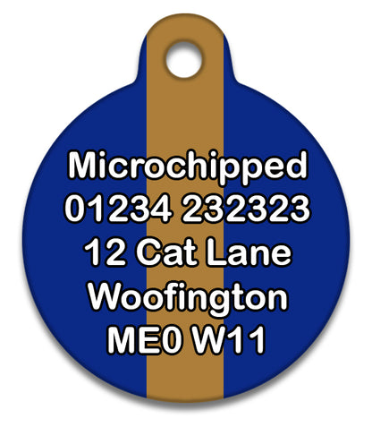 Ravenpaw Tie Colours - Pet ID Tag