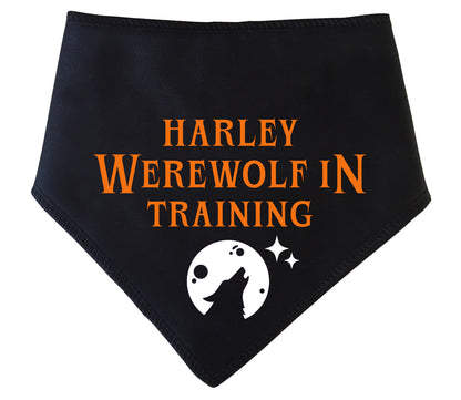 Werewolf In Training Personalised Dog Bandana