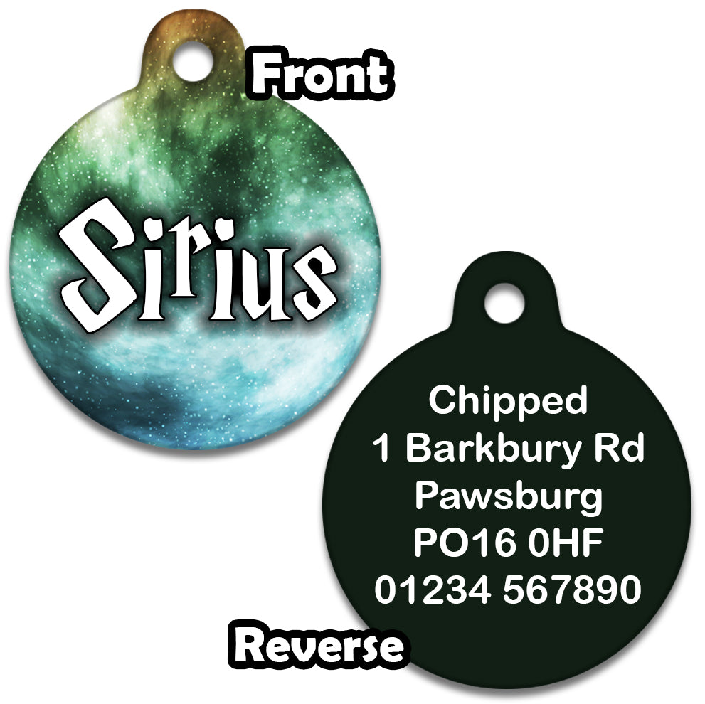 Wizard Spell Green Mist  Pet ID Tag