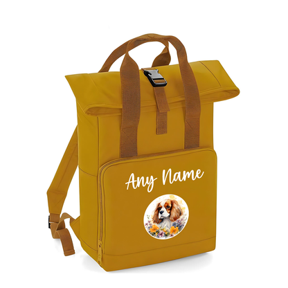 Overnighter Rucksack 14 Litres Mustard Wildflower Dog Breed Design