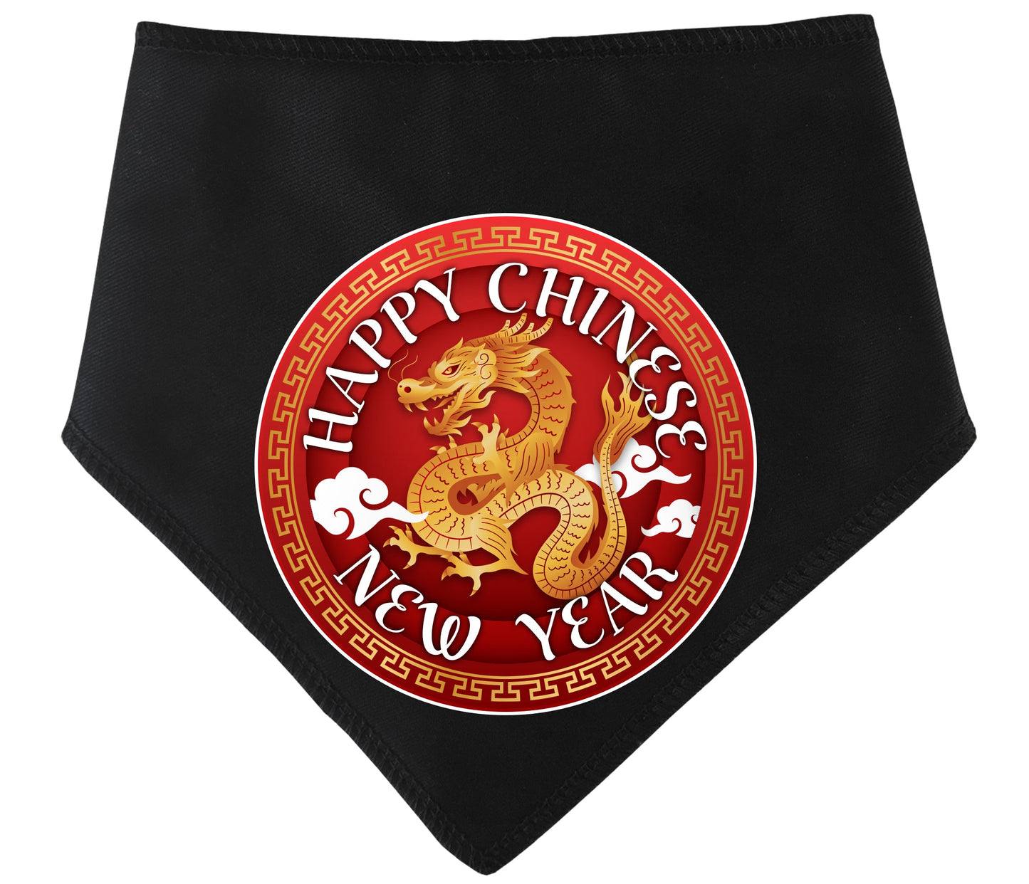 Golden Chinese Dragon New Year 2024 Bandana