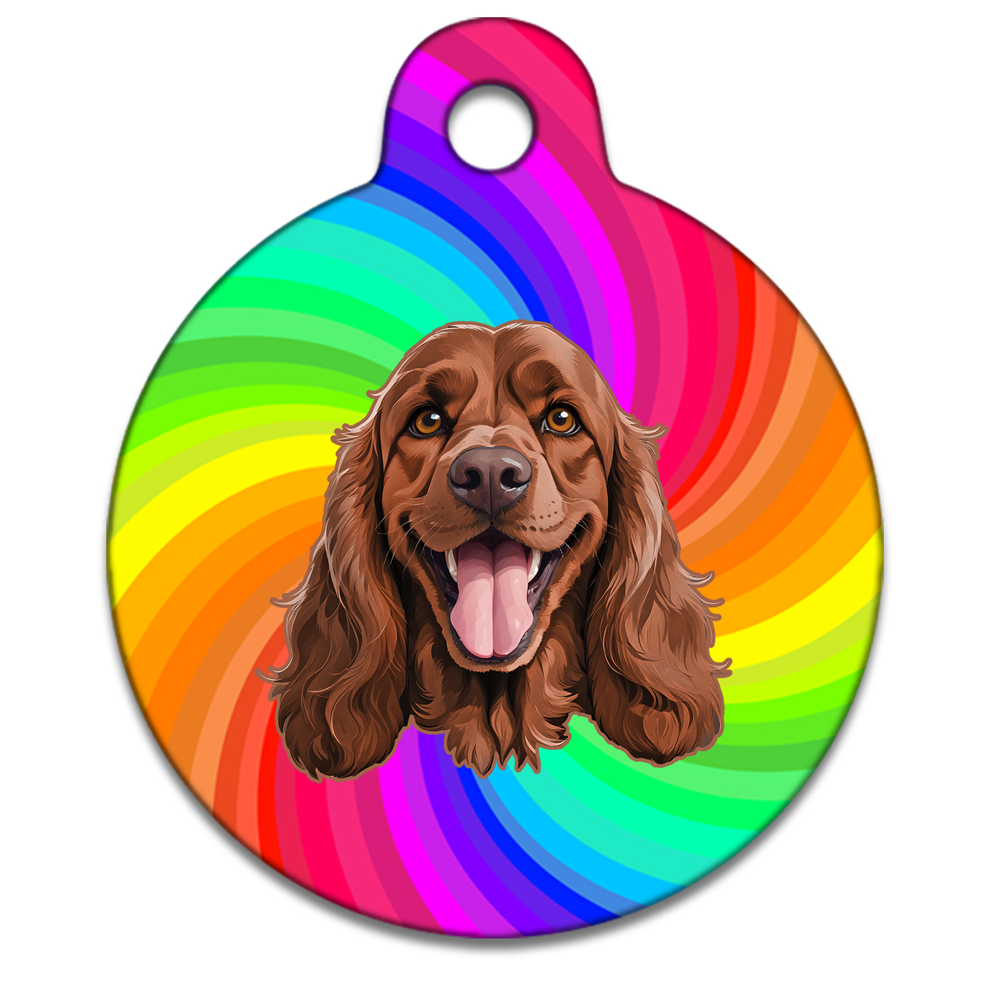 19mm Diameter Tiny Size - Spaniel Design