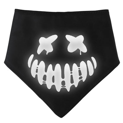 Creepy Smile Reflective Dog Bandana