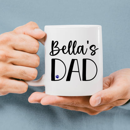 Cat Dad Mug Any Name & Custom Photo