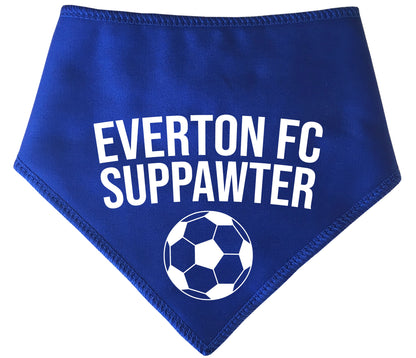 BLUE Any Team Football Suppawter Dog Bandana