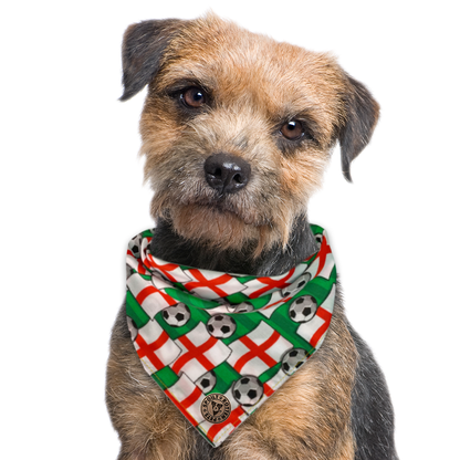 The Wembley - Football Flag Tied Dog Bandana