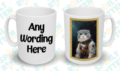 Astronaut Custom Pet Portrait Mug - Add Your Own Photo
