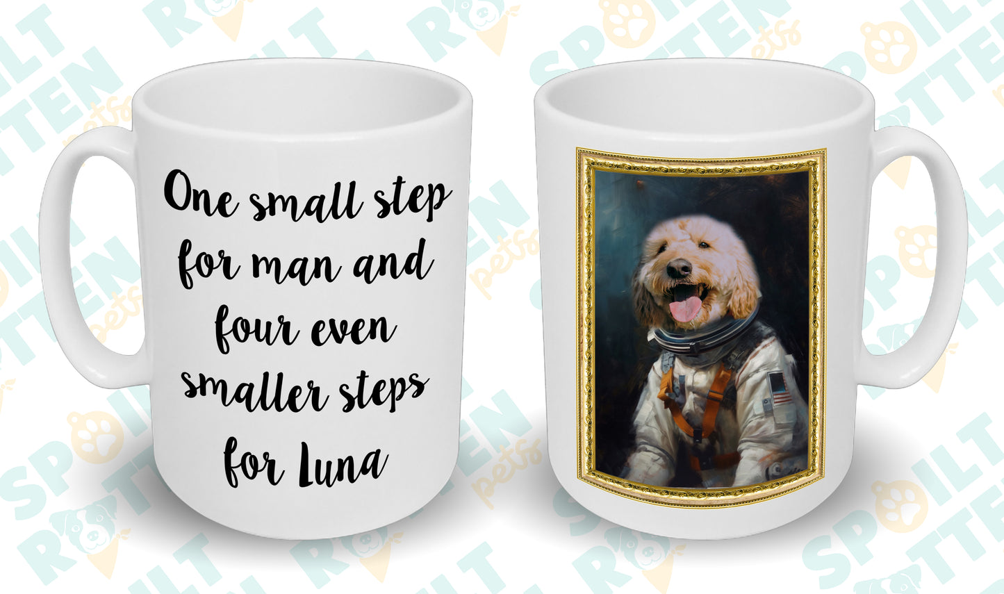 Astronaut Custom Pet Portrait Mug - Add Your Own Photo