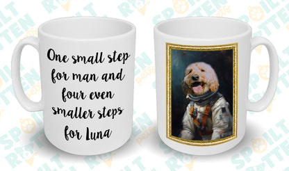 Astronaut Custom Pet Portrait Mug - Add Your Own Photo