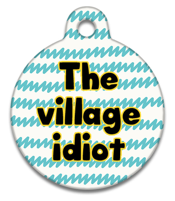 Village Idiot Zig Zag - Pet ID Tag