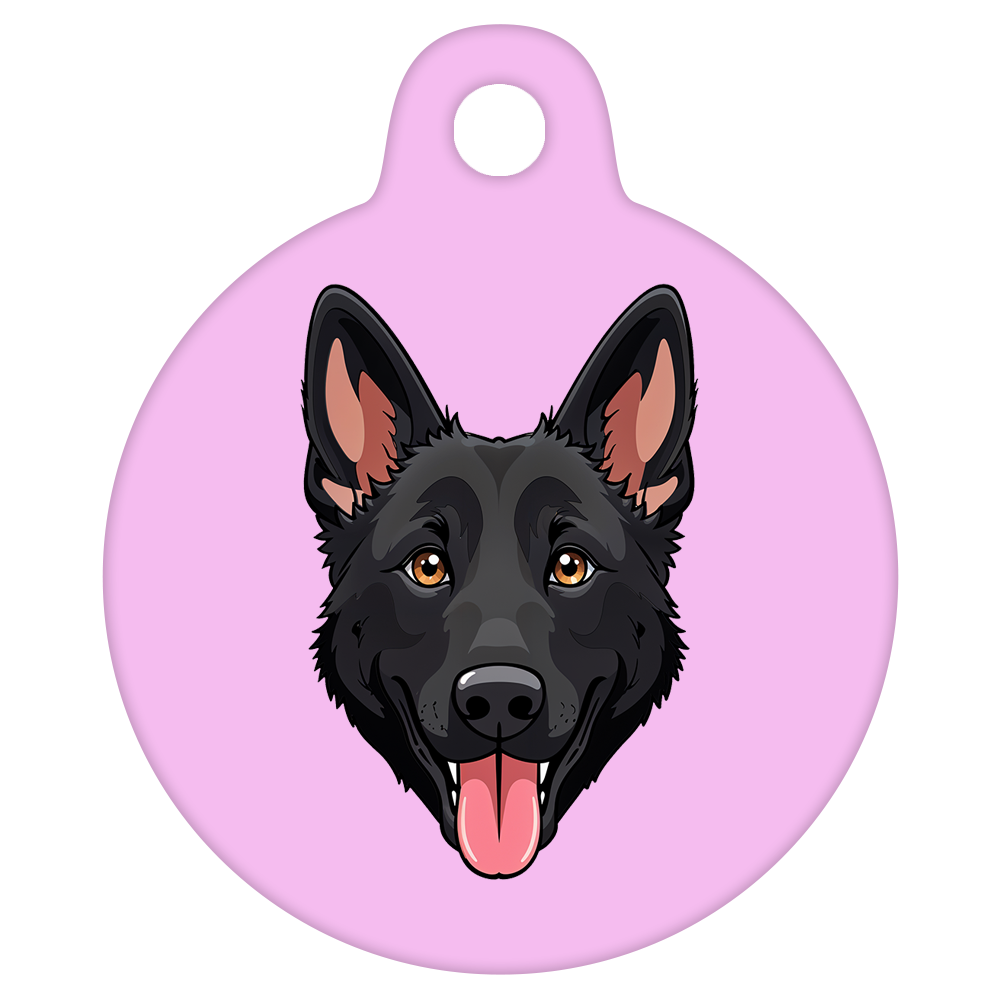19mm Diameter Tiny Size - German Shepherd Dog