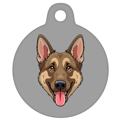 19mm Diameter Tiny Size - German Shepherd Dog