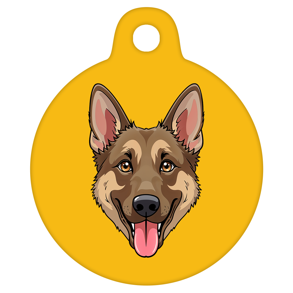 25mm Diameter Small Size - German Shepherd Dog