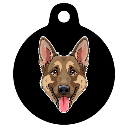 19mm Diameter Tiny Size - German Shepherd Dog