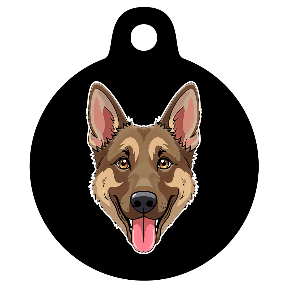 38mm Diameter Large Size - German Shepherd Dog
