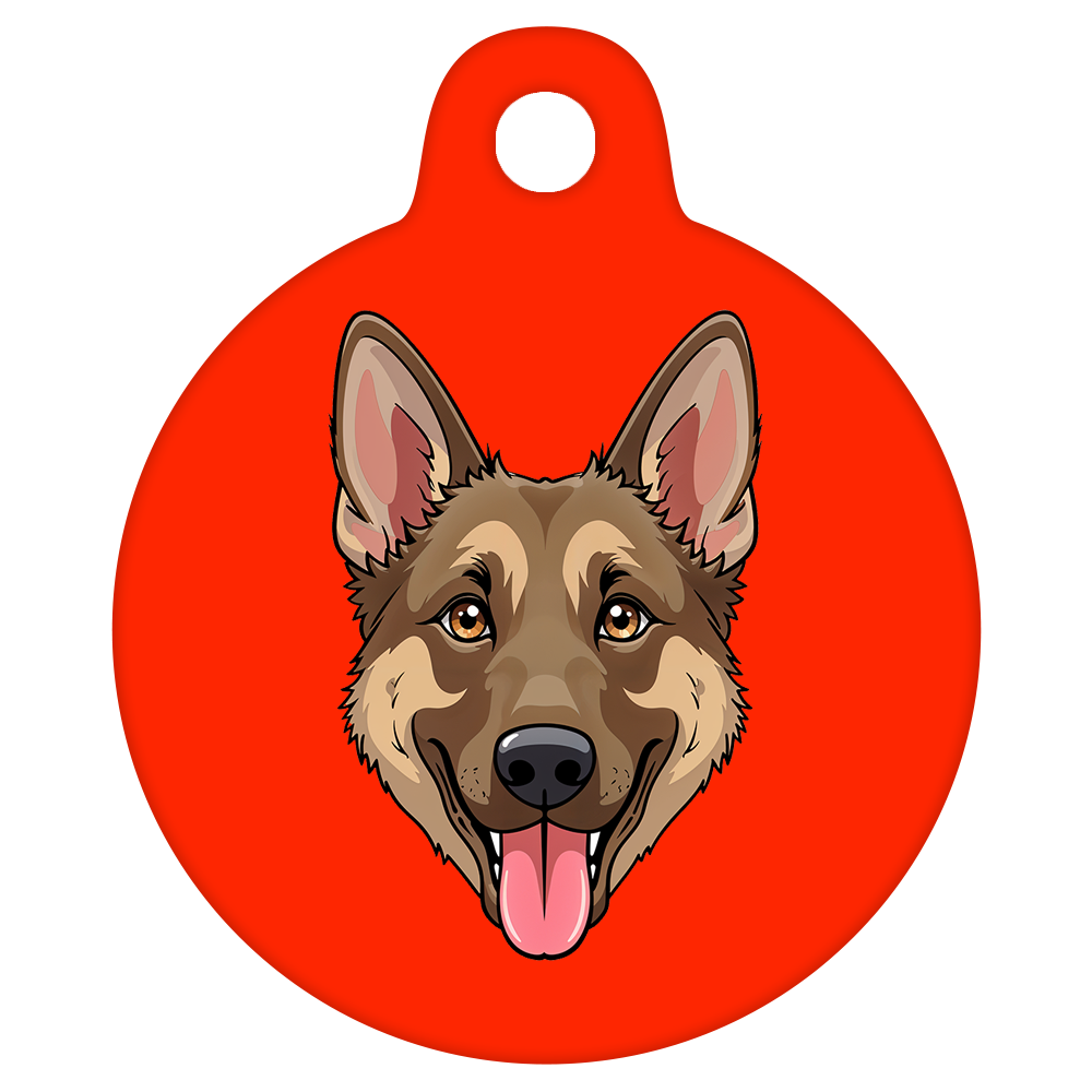 19mm Diameter Tiny Size - German Shepherd Dog