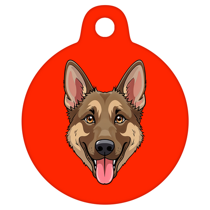 38mm Diameter Large Size - German Shepherd Dog