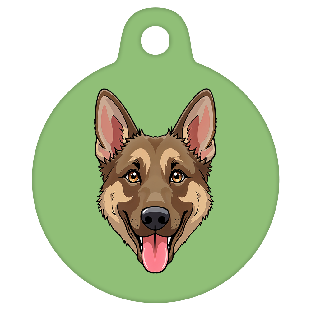 38mm Diameter Large Size - German Shepherd Dog