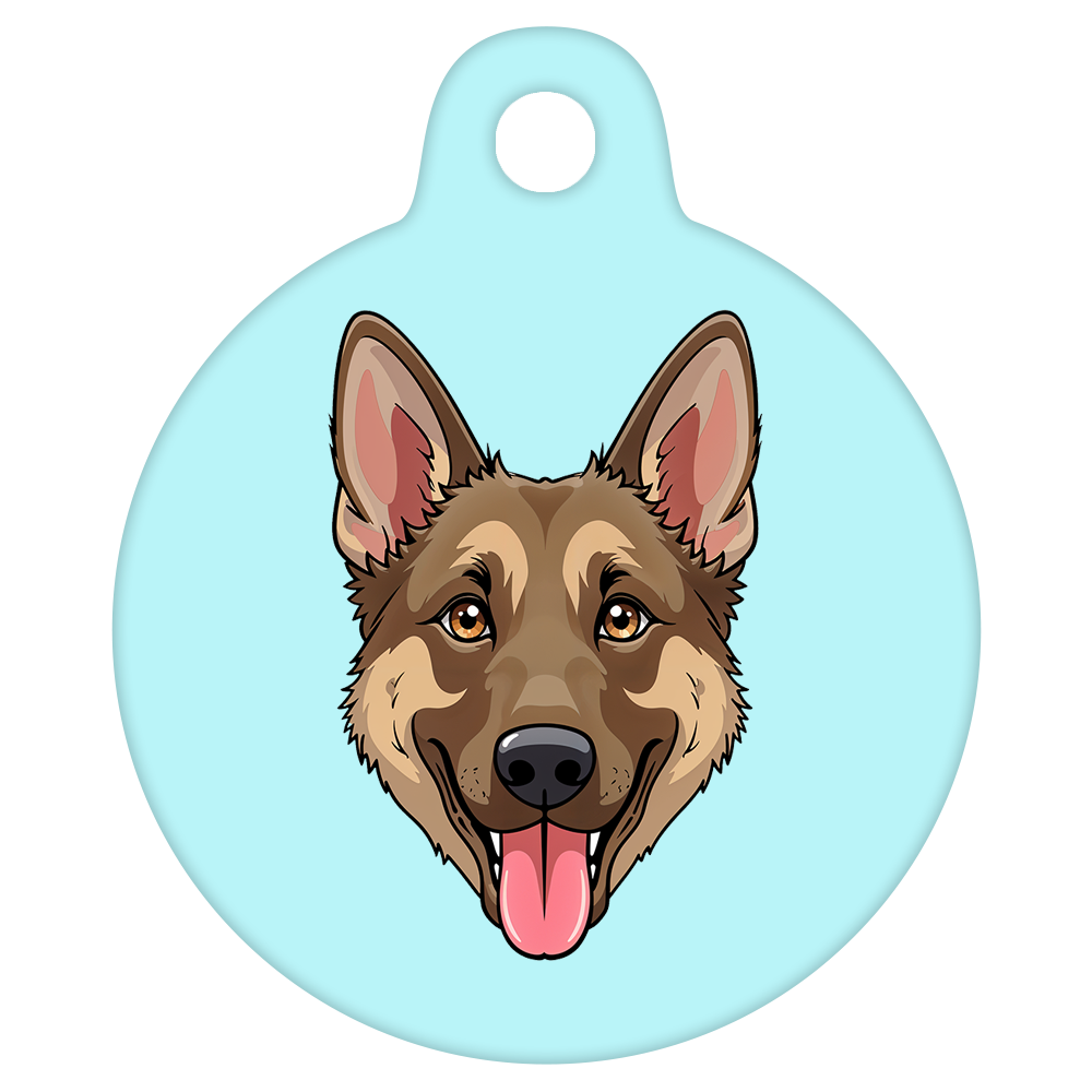 25mm Diameter Small Size - German Shepherd Dog