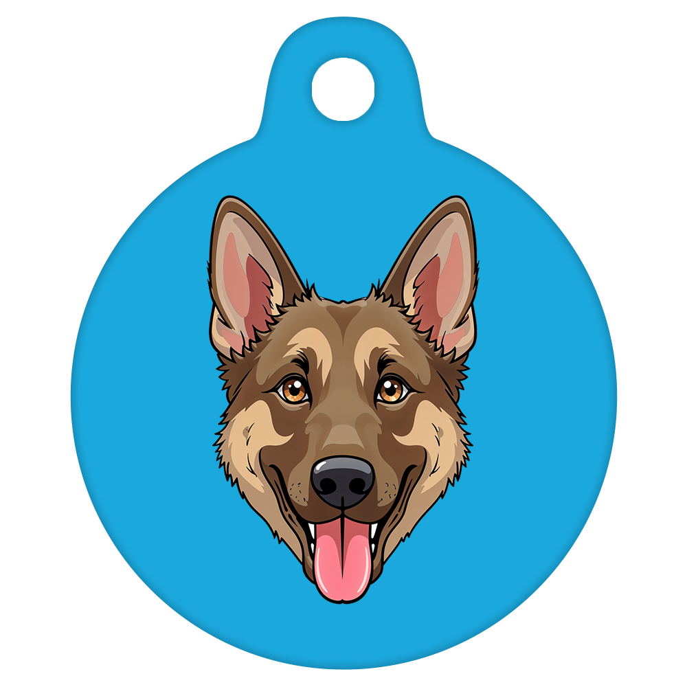 38mm Diameter Large Size - German Shepherd Dog