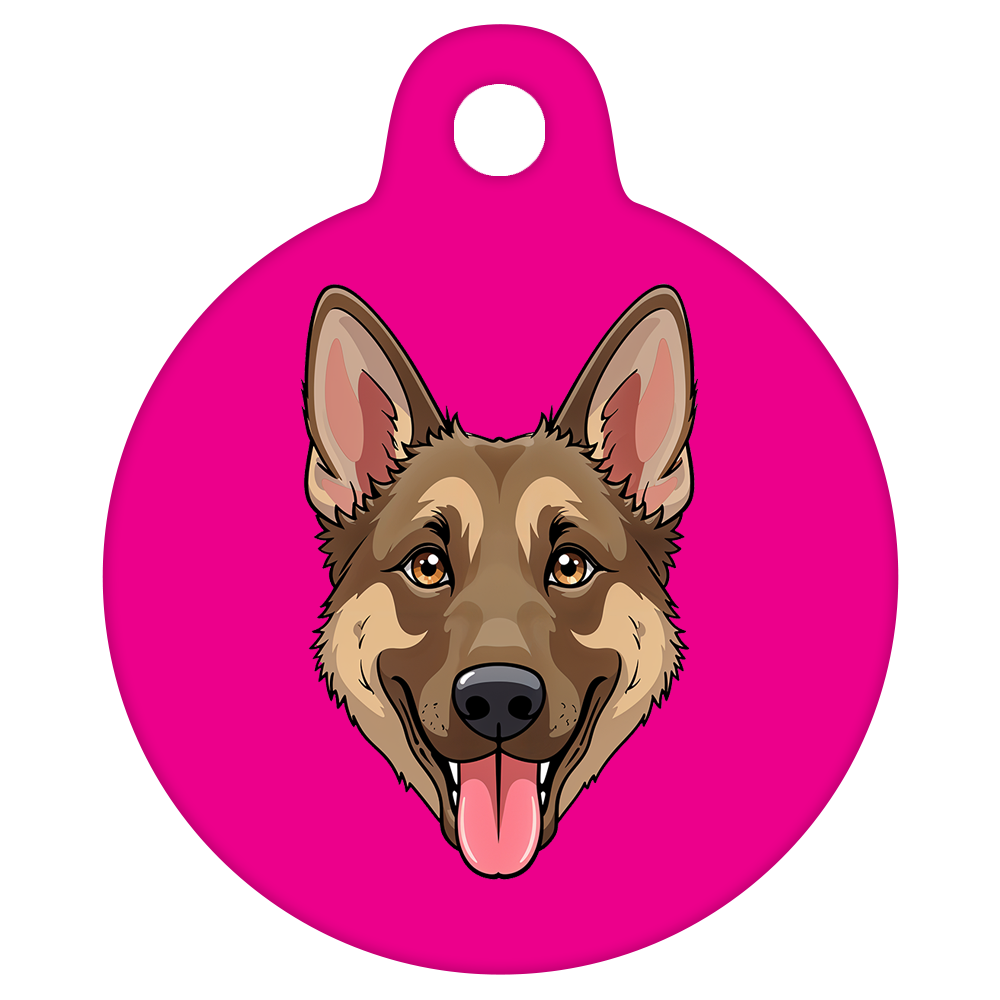 31mm Diameter Medium Size - German Shepherd Dog
