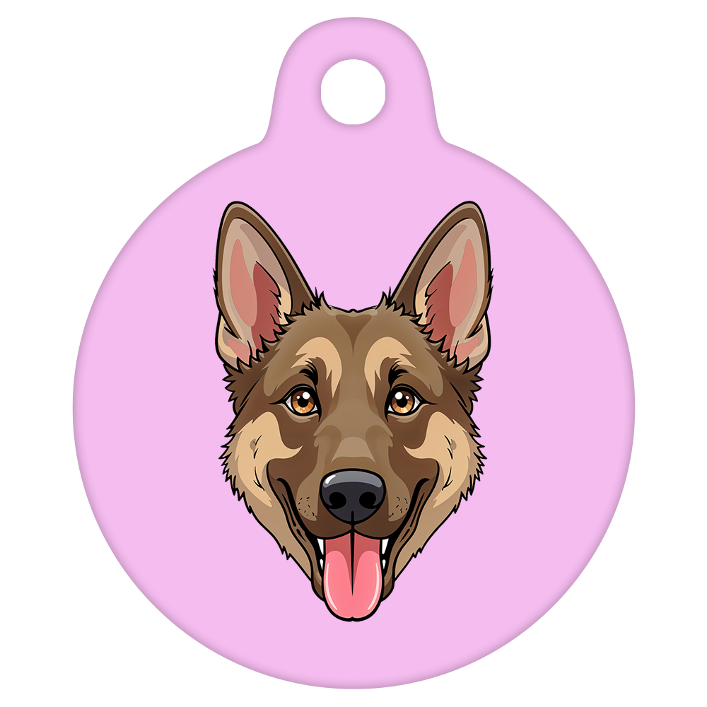 19mm Diameter Tiny Size - German Shepherd Dog