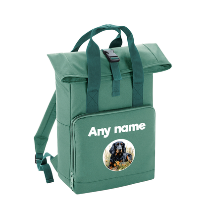 Overnighter Rucksack 14 Litres Sage Wildflower Dog Breed Design