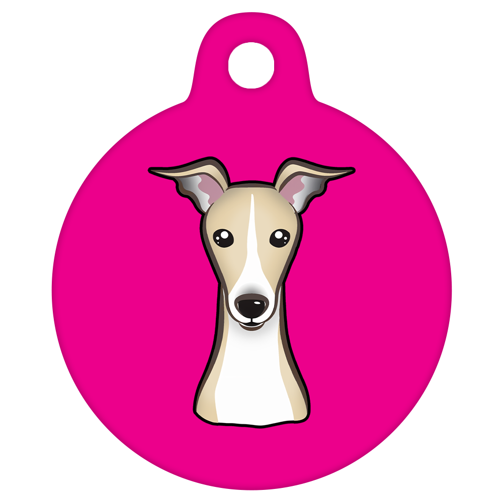 25mm Diameter Small Size - Whippet Dog