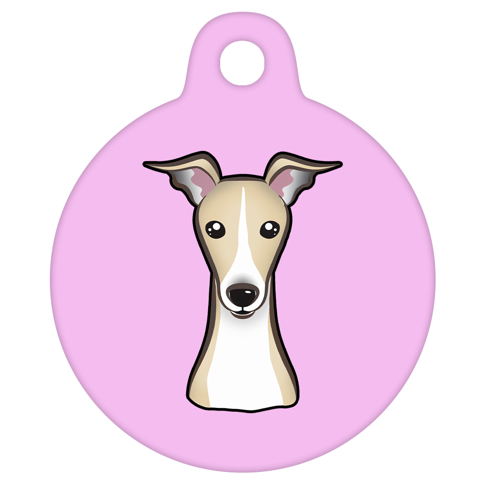 19mm Diameter Tiny Size - Whippet Dog